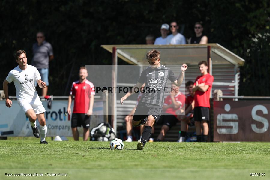 Sportgelände, Gemünden, 17.08.2025, sport, action, BFV, Fussball, 5. Spieltag, Kreisliga Würzburg Gr. 2, TUS, FCGS, TuS Frammersbach II, FV Gemünden/Seifriedsburg - Bild-ID: 2501197 Sportgelände, Gemünden, 17.08.2025, sport, action, BFV, Fussball, 5. Spieltag, Kreisliga Würzburg Gr. 2, TUS, FCGS, TuS Frammersbach II, FV Gemünden/Seifriedsburg - Bild-ID: 2501197