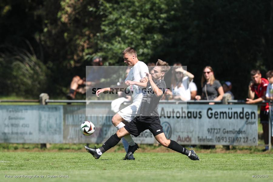 Sportgelände, Gemünden, 17.08.2025, sport, action, BFV, Fussball, 5. Spieltag, Kreisliga Würzburg Gr. 2, TUS, FCGS, TuS Frammersbach II, FV Gemünden/Seifriedsburg - Bild-ID: 2501219 Sportgelände, Gemünden, 17.08.2025, sport, action, BFV, Fussball, 5. Spieltag, Kreisliga Würzburg Gr. 2, TUS, FCGS, TuS Frammersbach II, FV Gemünden/Seifriedsburg - Bild-ID: 2501219