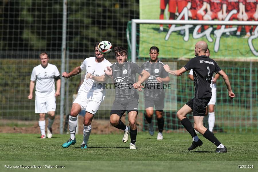 Sportgelände, Gemünden, 17.08.2025, sport, action, BFV, Fussball, 5. Spieltag, Kreisliga Würzburg Gr. 2, TUS, FCGS, TuS Frammersbach II, FV Gemünden/Seifriedsburg - Bild-ID: 2501268 Sportgelände, Gemünden, 17.08.2025, sport, action, BFV, Fussball, 5. Spieltag, Kreisliga Würzburg Gr. 2, TUS, FCGS, TuS Frammersbach II, FV Gemünden/Seifriedsburg - Bild-ID: 2501268