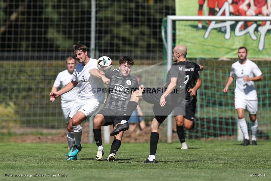 Sportgelände, Gemünden, 17.08.2025, sport, action, BFV, Fussball, 5. Spieltag, Kreisliga Würzburg Gr. 2, TUS, FCGS, TuS Frammersbach II, FV Gemünden/Seifriedsburg - Bild-ID: 2501270 Sportgelände, Gemünden, 17.08.2025, sport, action, BFV, Fussball, 5. Spieltag, Kreisliga Würzburg Gr. 2, TUS, FCGS, TuS Frammersbach II, FV Gemünden/Seifriedsburg - Bild-ID: 2501270