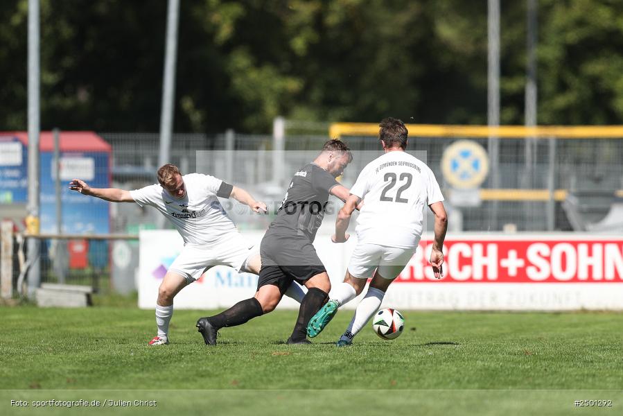 Sportgelände, Gemünden, 17.08.2025, sport, action, BFV, Fussball, 5. Spieltag, Kreisliga Würzburg Gr. 2, TUS, FCGS, TuS Frammersbach II, FV Gemünden/Seifriedsburg - Bild-ID: 2501292