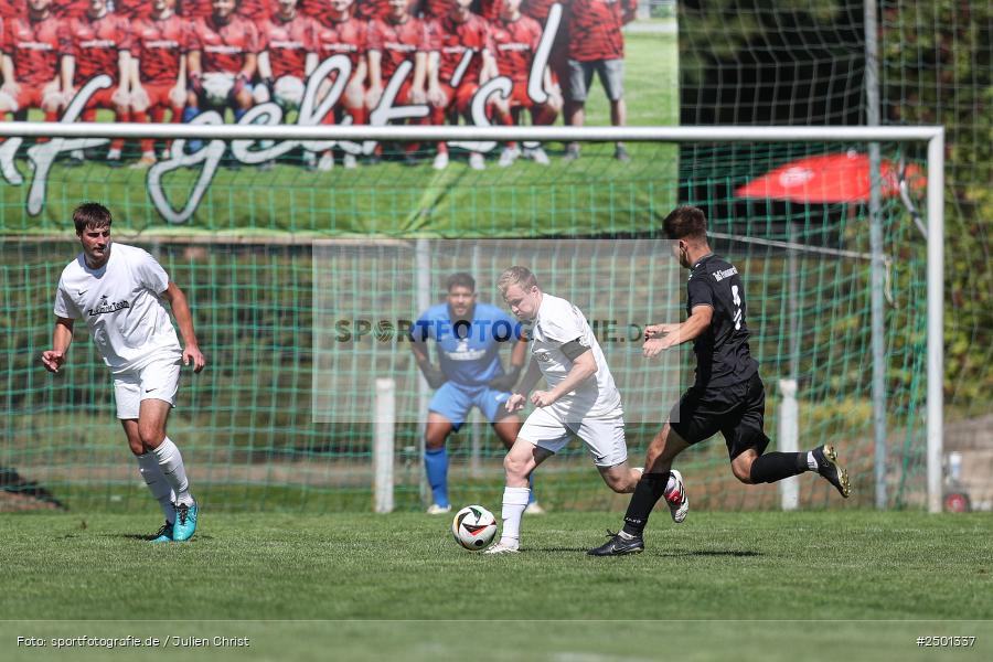 Sportgelände, Gemünden, 17.08.2025, sport, action, BFV, Fussball, 5. Spieltag, Kreisliga Würzburg Gr. 2, TUS, FCGS, TuS Frammersbach II, FV Gemünden/Seifriedsburg - Bild-ID: 2501337