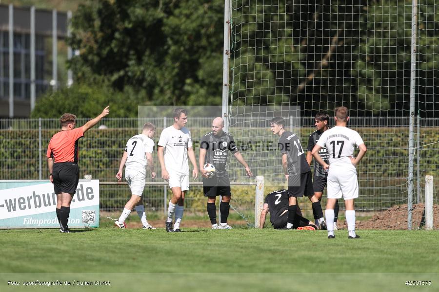 Sportgelände, Gemünden, 17.08.2025, sport, action, BFV, Fussball, 5. Spieltag, Kreisliga Würzburg Gr. 2, TUS, FCGS, TuS Frammersbach II, FV Gemünden/Seifriedsburg - Bild-ID: 2501373 Sportgelände, Gemünden, 17.08.2025, sport, action, BFV, Fussball, 5. Spieltag, Kreisliga Würzburg Gr. 2, TUS, FCGS, TuS Frammersbach II, FV Gemünden/Seifriedsburg - Bild-ID: 2501373