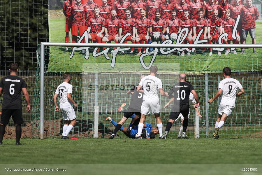 Sportgelände, Gemünden, 17.08.2025, sport, action, BFV, Fussball, 5. Spieltag, Kreisliga Würzburg Gr. 2, TUS, FCGS, TuS Frammersbach II, FV Gemünden/Seifriedsburg - Bild-ID: 2501380 Sportgelände, Gemünden, 17.08.2025, sport, action, BFV, Fussball, 5. Spieltag, Kreisliga Würzburg Gr. 2, TUS, FCGS, TuS Frammersbach II, FV Gemünden/Seifriedsburg - Bild-ID: 2501380