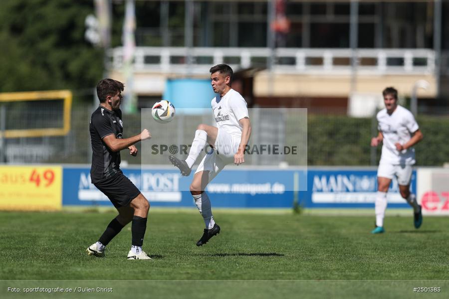 Sportgelände, Gemünden, 17.08.2025, sport, action, BFV, Fussball, 5. Spieltag, Kreisliga Würzburg Gr. 2, TUS, FCGS, TuS Frammersbach II, FV Gemünden/Seifriedsburg - Bild-ID: 2501383 Sportgelände, Gemünden, 17.08.2025, sport, action, BFV, Fussball, 5. Spieltag, Kreisliga Würzburg Gr. 2, TUS, FCGS, TuS Frammersbach II, FV Gemünden/Seifriedsburg - Bild-ID: 2501383