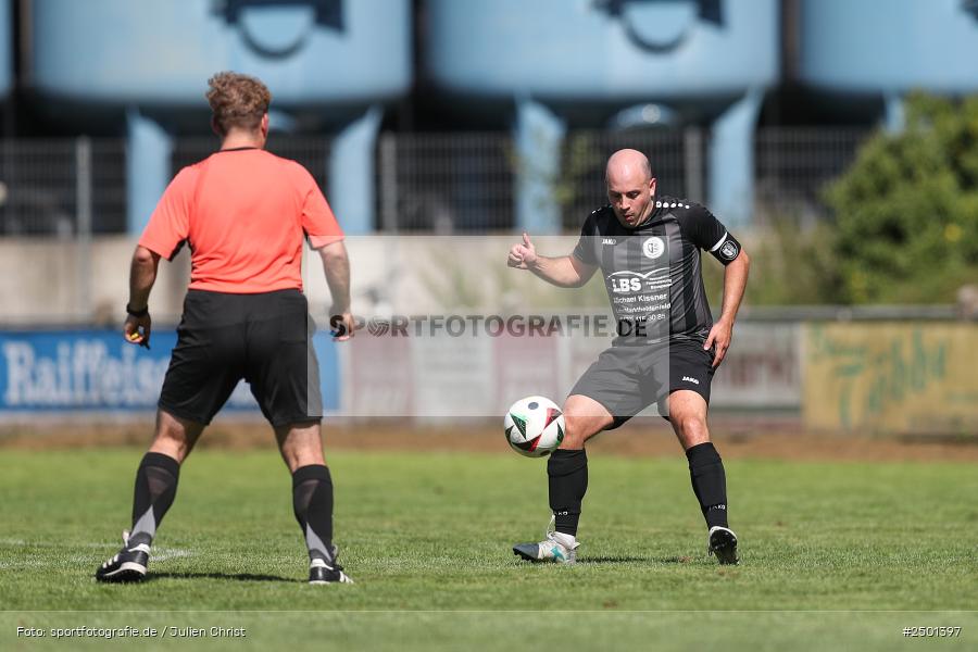 Sportgelände, Gemünden, 17.08.2025, sport, action, BFV, Fussball, 5. Spieltag, Kreisliga Würzburg Gr. 2, TUS, FCGS, TuS Frammersbach II, FV Gemünden/Seifriedsburg - Bild-ID: 2501397 Sportgelände, Gemünden, 17.08.2025, sport, action, BFV, Fussball, 5. Spieltag, Kreisliga Würzburg Gr. 2, TUS, FCGS, TuS Frammersbach II, FV Gemünden/Seifriedsburg - Bild-ID: 2501397