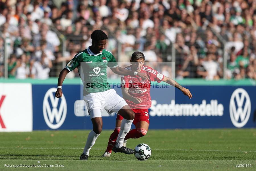 Sachs-Stadion, Schweinfurt, 18.08.2025, sport, action, DFB, Fussball, 1. Runde, DFB-Pokal, F95, FCS, Fortuna Düsseldorf, 1. FC Schweinfurt 1905 - Bild-ID: 2501399 Sachs-Stadion, Schweinfurt, 18.08.2025, sport, action, DFB, Fussball, 1. Runde, DFB-Pokal, F95, FCS, Fortuna Düsseldorf, 1. FC Schweinfurt 1905 - Bild-ID: 2501399