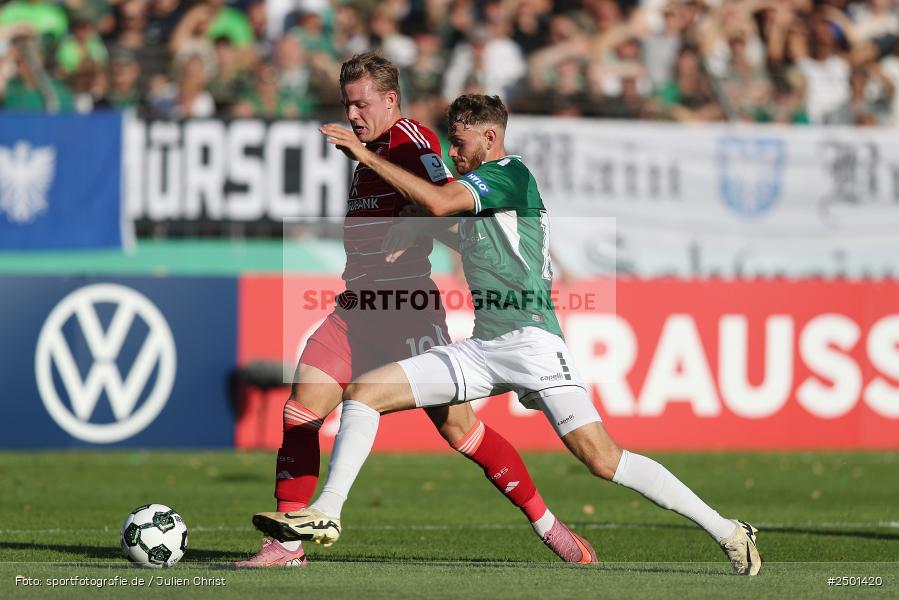 Sachs-Stadion, Schweinfurt, 18.08.2025, sport, action, DFB, Fussball, 1. Runde, DFB-Pokal, F95, FCS, Fortuna Düsseldorf, 1. FC Schweinfurt 1905 - Bild-ID: 2501420 Sachs-Stadion, Schweinfurt, 18.08.2025, sport, action, DFB, Fussball, 1. Runde, DFB-Pokal, F95, FCS, Fortuna Düsseldorf, 1. FC Schweinfurt 1905 - Bild-ID: 2501420