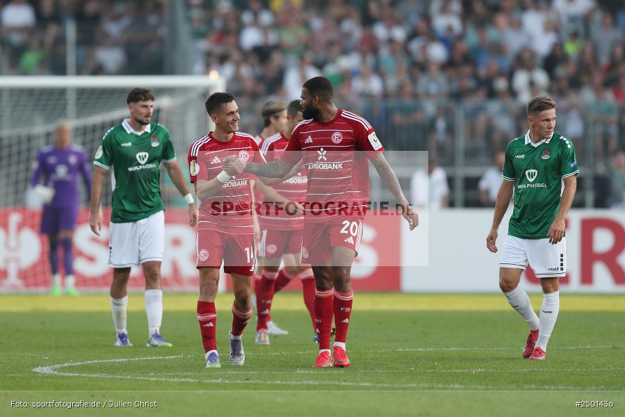 Sachs-Stadion, Schweinfurt, 18.08.2025, sport, action, DFB, Fussball, 1. Runde, DFB-Pokal, F95, FCS, Fortuna Düsseldorf, 1. FC Schweinfurt 1905 - Bild-ID: 2501436 Sachs-Stadion, Schweinfurt, 18.08.2025, sport, action, DFB, Fussball, 1. Runde, DFB-Pokal, F95, FCS, Fortuna Düsseldorf, 1. FC Schweinfurt 1905 - Bild-ID: 2501436