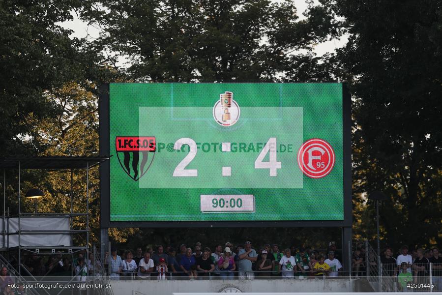 Sachs-Stadion, Schweinfurt, 18.08.2025, sport, action, DFB, Fussball, 1. Runde, DFB-Pokal, F95, FCS, Fortuna Düsseldorf, 1. FC Schweinfurt 1905 - Bild-ID: 2501443 Sachs-Stadion, Schweinfurt, 18.08.2025, sport, action, DFB, Fussball, 1. Runde, DFB-Pokal, F95, FCS, Fortuna Düsseldorf, 1. FC Schweinfurt 1905 - Bild-ID: 2501443
