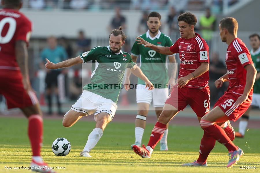 Sachs-Stadion, Schweinfurt, 18.08.2025, sport, action, DFB, Fussball, 1. Runde, DFB-Pokal, F95, FCS, Fortuna Düsseldorf, 1. FC Schweinfurt 1905 - Bild-ID: 2501448 Sachs-Stadion, Schweinfurt, 18.08.2025, sport, action, DFB, Fussball, 1. Runde, DFB-Pokal, F95, FCS, Fortuna Düsseldorf, 1. FC Schweinfurt 1905 - Bild-ID: 2501448