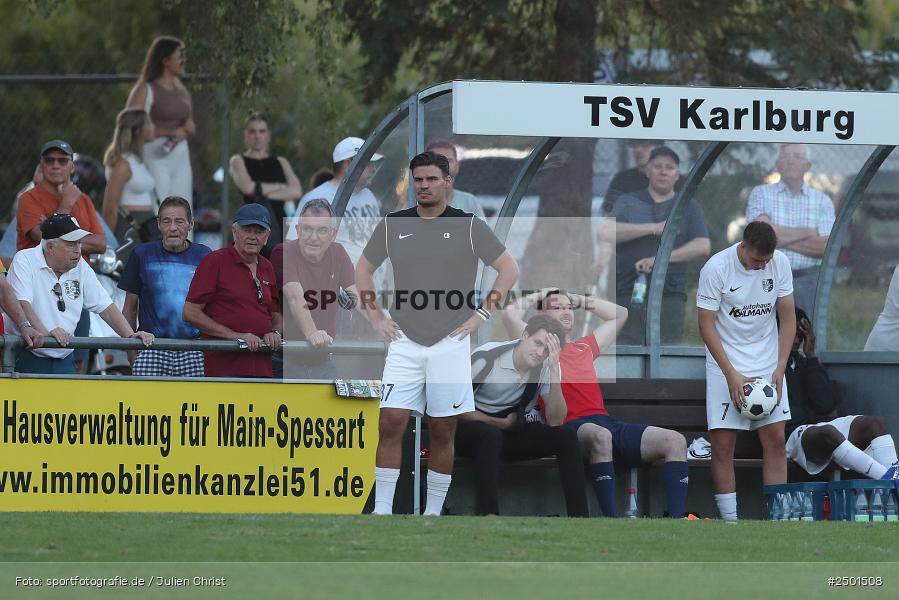 Fundamentum Sportpark, Karlburg, 19.08.2025, sport, action, BFV, Fussball, 7. Spieltag, Landesliga Nordwest, TUS, TSV, TuS Frammersbach, TSV Karlburg - Bild-ID: 2501508 Fundamentum Sportpark, Karlburg, 19.08.2025, sport, action, BFV, Fussball, 7. Spieltag, Landesliga Nordwest, TUS, TSV, TuS Frammersbach, TSV Karlburg - Bild-ID: 2501508