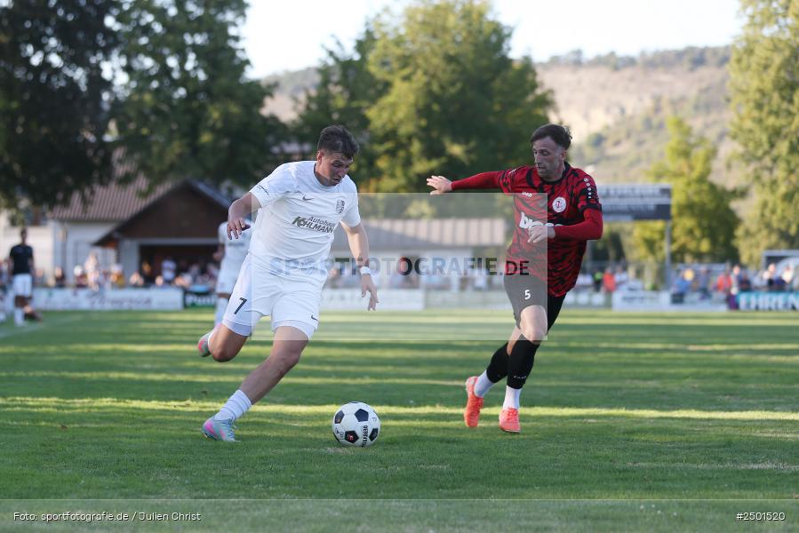 Fundamentum Sportpark, Karlburg, 19.08.2025, sport, action, BFV, Fussball, 7. Spieltag, Landesliga Nordwest, TUS, TSV, TuS Frammersbach, TSV Karlburg - Bild-ID: 2501520 Fundamentum Sportpark, Karlburg, 19.08.2025, sport, action, BFV, Fussball, 7. Spieltag, Landesliga Nordwest, TUS, TSV, TuS Frammersbach, TSV Karlburg - Bild-ID: 2501520
