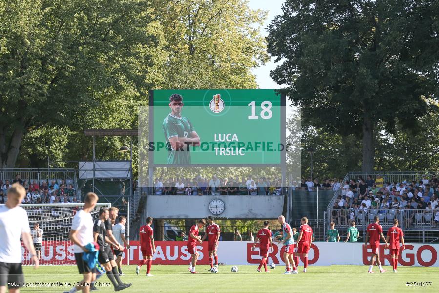 sport, action, Schweinfurt, Sachs-Stadion, Fussball, Fortuna Düsseldorf, FCS, F95, DFB-Pokal, DFB, 18.08.2025, 1. Runde, 1. FC Schweinfurt 1905 - Bild-ID: 2501677 sport, action, Schweinfurt, Sachs-Stadion, Fussball, Fortuna Düsseldorf, FCS, F95, DFB-Pokal, DFB, 18.08.2025, 1. Runde, 1. FC Schweinfurt 1905 - Bild-ID: 2501677