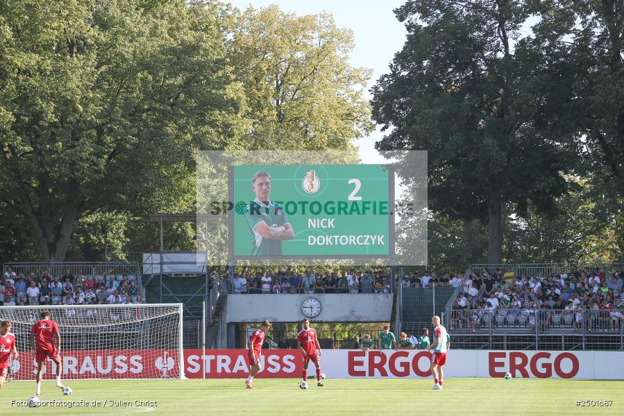sport, action, Schweinfurt, Sachs-Stadion, Fussball, Fortuna Düsseldorf, FCS, F95, DFB-Pokal, DFB, 18.08.2025, 1. Runde, 1. FC Schweinfurt 1905 - Bild-ID: 2501687 sport, action, Schweinfurt, Sachs-Stadion, Fussball, Fortuna Düsseldorf, FCS, F95, DFB-Pokal, DFB, 18.08.2025, 1. Runde, 1. FC Schweinfurt 1905 - Bild-ID: 2501687