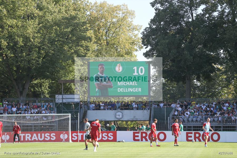 sport, action, Schweinfurt, Sachs-Stadion, Fussball, Fortuna Düsseldorf, FCS, F95, DFB-Pokal, DFB, 18.08.2025, 1. Runde, 1. FC Schweinfurt 1905 - Bild-ID: 2501688