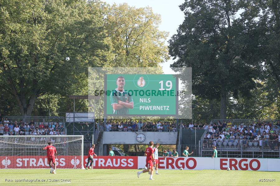 sport, action, Schweinfurt, Sachs-Stadion, Fussball, Fortuna Düsseldorf, FCS, F95, DFB-Pokal, DFB, 18.08.2025, 1. Runde, 1. FC Schweinfurt 1905 - Bild-ID: 2501691 sport, action, Schweinfurt, Sachs-Stadion, Fussball, Fortuna Düsseldorf, FCS, F95, DFB-Pokal, DFB, 18.08.2025, 1. Runde, 1. FC Schweinfurt 1905 - Bild-ID: 2501691