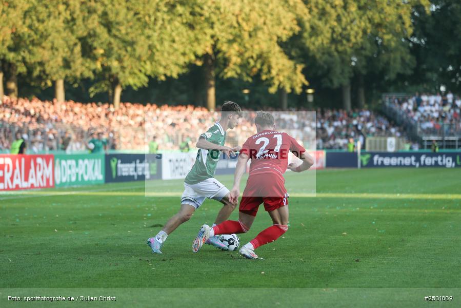 sport, action, Schweinfurt, Sachs-Stadion, Fussball, Fortuna Düsseldorf, FCS, F95, DFB-Pokal, DFB, 18.08.2025, 1. Runde, 1. FC Schweinfurt 1905 - Bild-ID: 2501809 sport, action, Schweinfurt, Sachs-Stadion, Fussball, Fortuna Düsseldorf, FCS, F95, DFB-Pokal, DFB, 18.08.2025, 1. Runde, 1. FC Schweinfurt 1905 - Bild-ID: 2501809