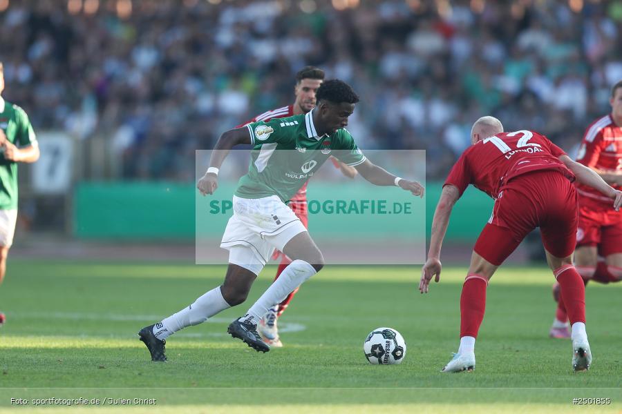 sport, action, Schweinfurt, Sachs-Stadion, Fussball, Fortuna Düsseldorf, FCS, F95, DFB-Pokal, DFB, 18.08.2025, 1. Runde, 1. FC Schweinfurt 1905 - Bild-ID: 2501855 sport, action, Schweinfurt, Sachs-Stadion, Fussball, Fortuna Düsseldorf, FCS, F95, DFB-Pokal, DFB, 18.08.2025, 1. Runde, 1. FC Schweinfurt 1905 - Bild-ID: 2501855