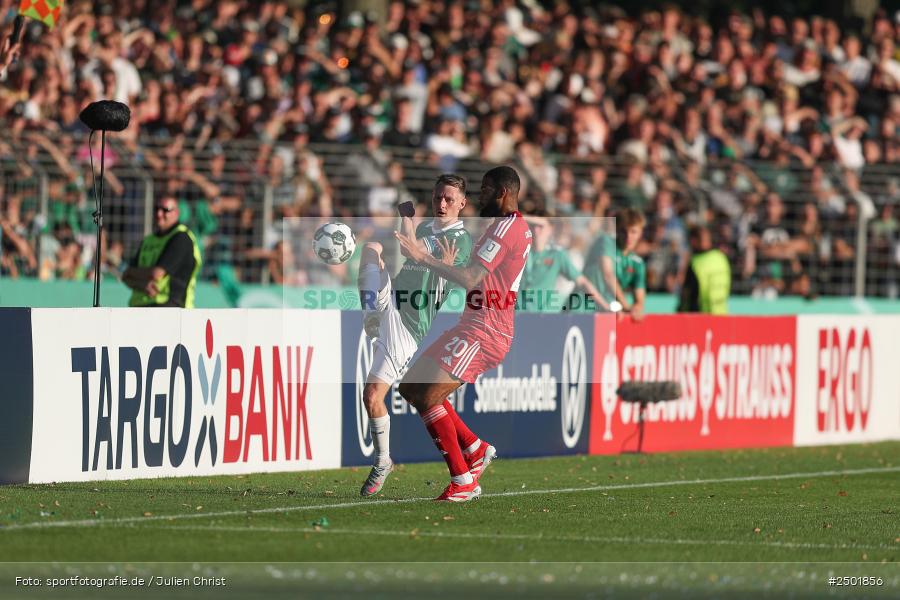sport, action, Schweinfurt, Sachs-Stadion, Fussball, Fortuna Düsseldorf, FCS, F95, DFB-Pokal, DFB, 18.08.2025, 1. Runde, 1. FC Schweinfurt 1905 - Bild-ID: 2501856 sport, action, Schweinfurt, Sachs-Stadion, Fussball, Fortuna Düsseldorf, FCS, F95, DFB-Pokal, DFB, 18.08.2025, 1. Runde, 1. FC Schweinfurt 1905 - Bild-ID: 2501856