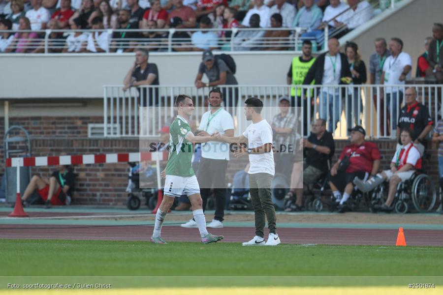 sport, action, Schweinfurt, Sachs-Stadion, Fussball, Fortuna Düsseldorf, FCS, F95, DFB-Pokal, DFB, 18.08.2025, 1. Runde, 1. FC Schweinfurt 1905 - Bild-ID: 2501874 sport, action, Schweinfurt, Sachs-Stadion, Fussball, Fortuna Düsseldorf, FCS, F95, DFB-Pokal, DFB, 18.08.2025, 1. Runde, 1. FC Schweinfurt 1905 - Bild-ID: 2501874