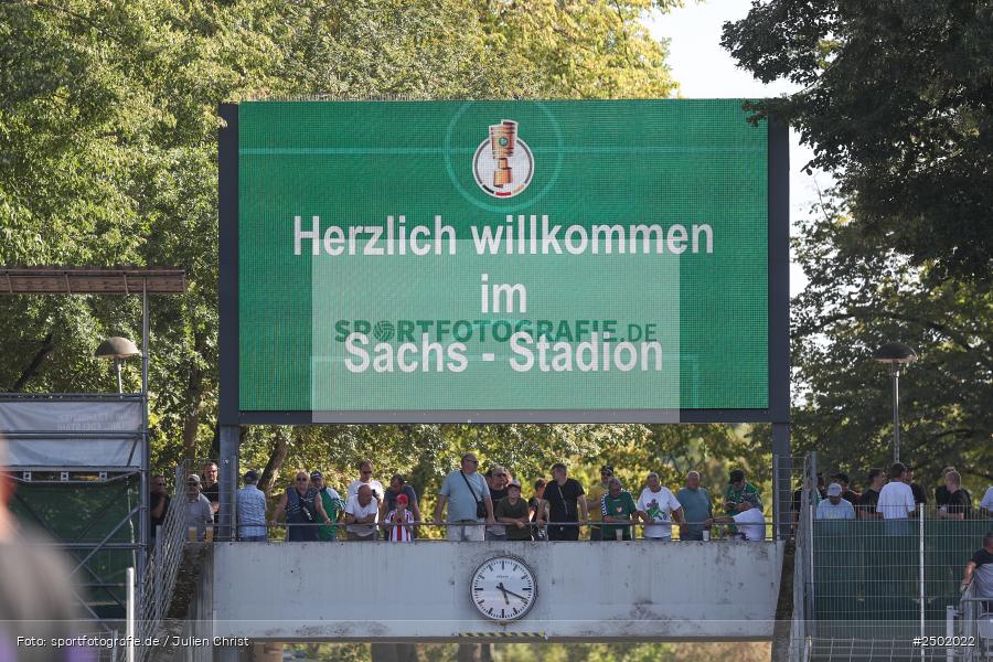 sport, action, Schweinfurt, Sachs-Stadion, Fussball, Fortuna Düsseldorf, FCS, F95, DFB-Pokal, DFB, 18.08.2025, 1. Runde, 1. FC Schweinfurt 1905 - Bild-ID: 2502022 sport, action, Schweinfurt, Sachs-Stadion, Fussball, Fortuna Düsseldorf, FCS, F95, DFB-Pokal, DFB, 18.08.2025, 1. Runde, 1. FC Schweinfurt 1905 - Bild-ID: 2502022