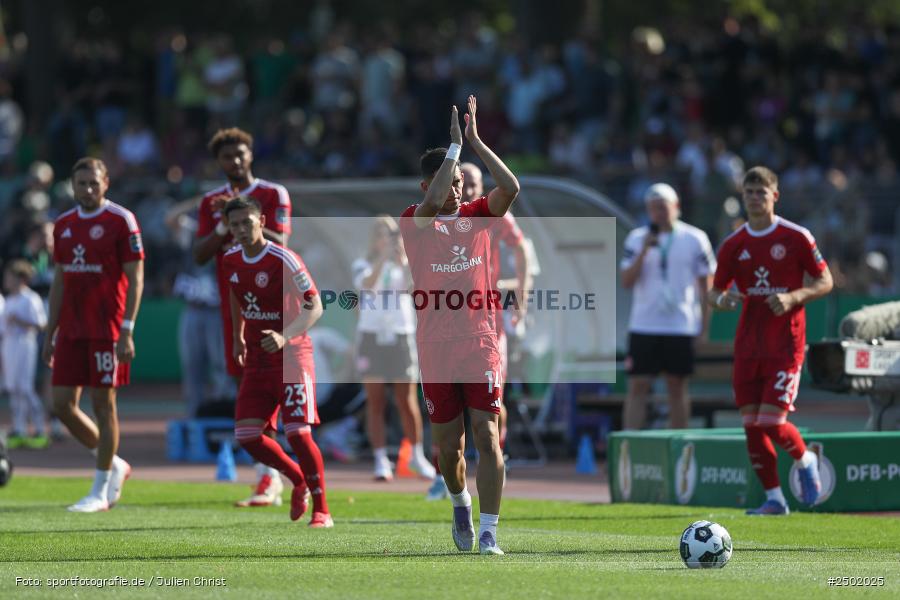 sport, action, Schweinfurt, Sachs-Stadion, Fussball, Fortuna Düsseldorf, FCS, F95, DFB-Pokal, DFB, 18.08.2025, 1. Runde, 1. FC Schweinfurt 1905 - Bild-ID: 2502025