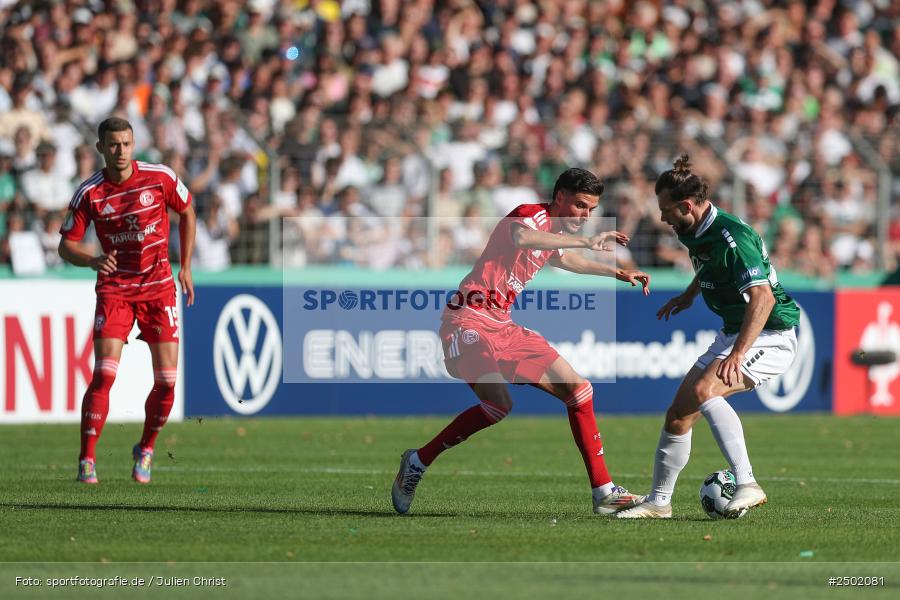sport, action, Schweinfurt, Sachs-Stadion, Fussball, Fortuna Düsseldorf, FCS, F95, DFB-Pokal, DFB, 18.08.2025, 1. Runde, 1. FC Schweinfurt 1905 - Bild-ID: 2502081