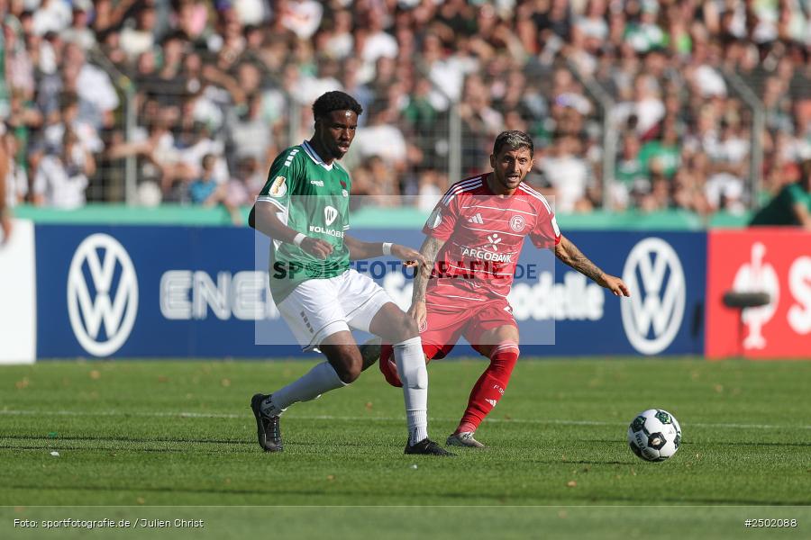sport, action, Schweinfurt, Sachs-Stadion, Fussball, Fortuna Düsseldorf, FCS, F95, DFB-Pokal, DFB, 18.08.2025, 1. Runde, 1. FC Schweinfurt 1905 - Bild-ID: 2502088 sport, action, Schweinfurt, Sachs-Stadion, Fussball, Fortuna Düsseldorf, FCS, F95, DFB-Pokal, DFB, 18.08.2025, 1. Runde, 1. FC Schweinfurt 1905 - Bild-ID: 2502088