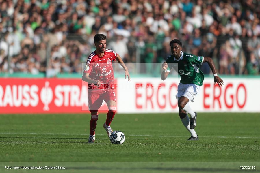 sport, action, Schweinfurt, Sachs-Stadion, Fussball, Fortuna Düsseldorf, FCS, F95, DFB-Pokal, DFB, 18.08.2025, 1. Runde, 1. FC Schweinfurt 1905 - Bild-ID: 2502130 sport, action, Schweinfurt, Sachs-Stadion, Fussball, Fortuna Düsseldorf, FCS, F95, DFB-Pokal, DFB, 18.08.2025, 1. Runde, 1. FC Schweinfurt 1905 - Bild-ID: 2502130