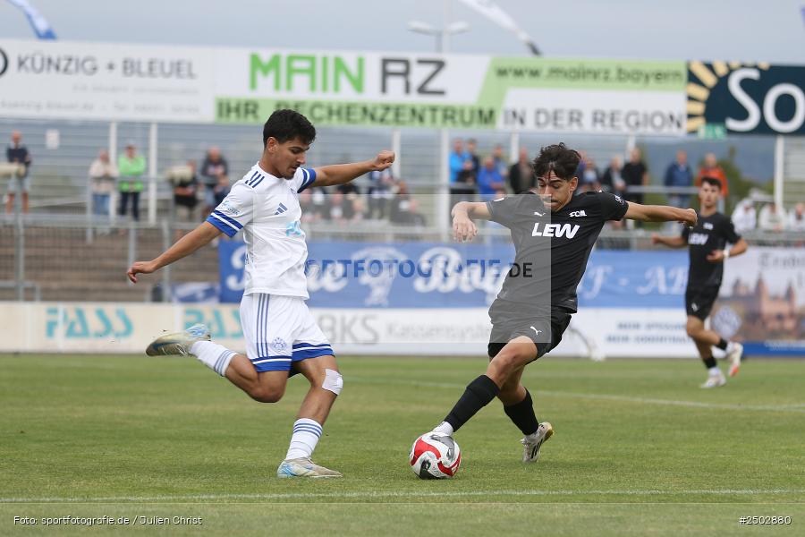 Stadion am Schönbusch, Aschaffenburg, 23.08.2025, sport, action, BFV, Fussball, 5. Spieltag, Regionalliga Bayern, FCM, SVA, FC Memmingen, SV Viktoria Aschaffenburg - Bild-ID: 2502880