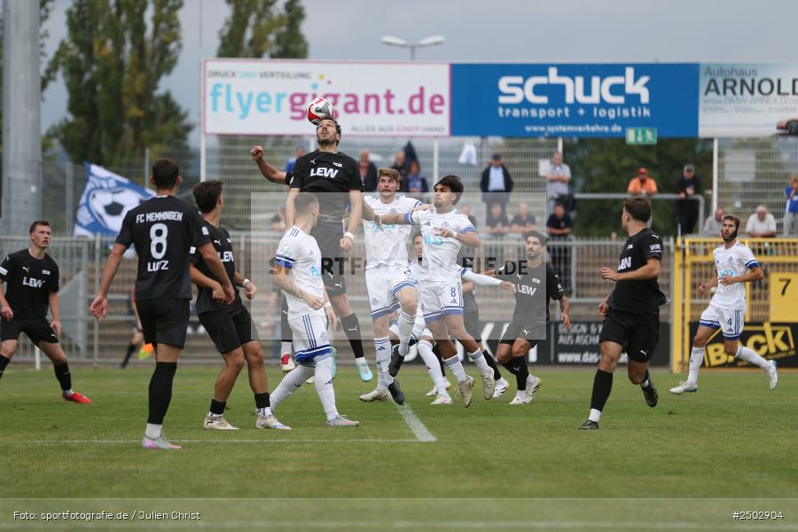 Stadion am Schönbusch, Aschaffenburg, 23.08.2025, sport, action, BFV, Fussball, 5. Spieltag, Regionalliga Bayern, FCM, SVA, FC Memmingen, SV Viktoria Aschaffenburg - Bild-ID: 2502904
