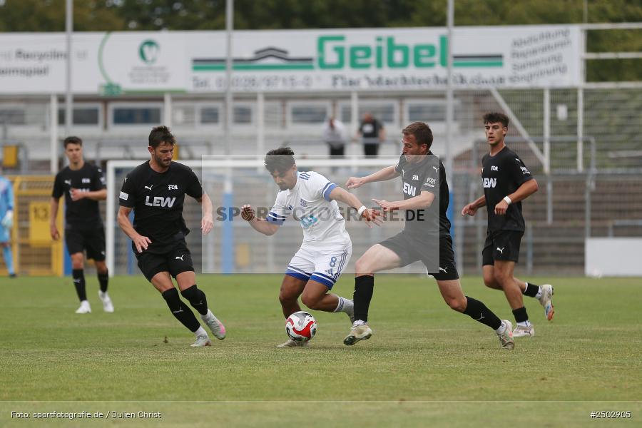 Stadion am Schönbusch, Aschaffenburg, 23.08.2025, sport, action, BFV, Fussball, 5. Spieltag, Regionalliga Bayern, FCM, SVA, FC Memmingen, SV Viktoria Aschaffenburg - Bild-ID: 2502905