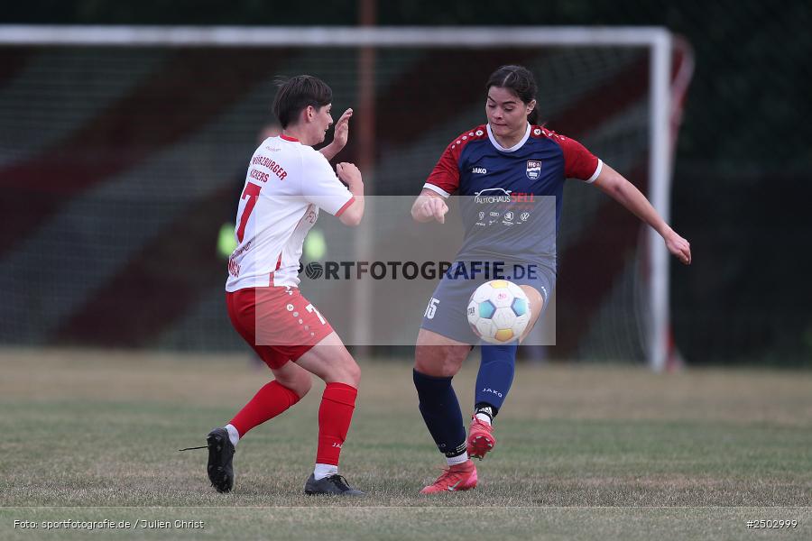 Sportgelände, Karsbach, 23.08.2025, sport, action, BFV, Fussball, Vorrunde, Hiscox Verbandspokal, FWK, FFC, FC Würzburger Kickers, FFC Adelsberg-Karsbach - Bild-ID: 2502999 Sportgelände, Karsbach, 23.08.2025, sport, action, BFV, Fussball, Vorrunde, Hiscox Verbandspokal, FWK, FFC, FC Würzburger Kickers, FFC Adelsberg-Karsbach - Bild-ID: 2502999