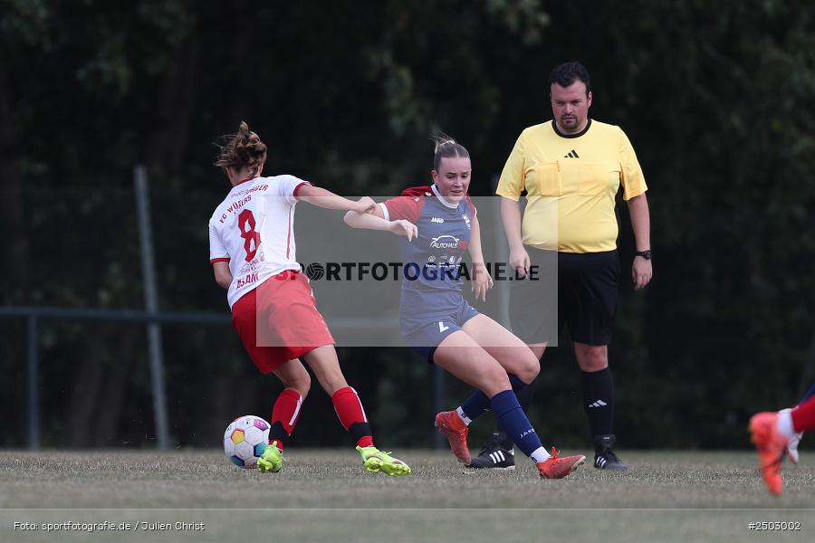 Sportgelände, Karsbach, 23.08.2025, sport, action, BFV, Fussball, Vorrunde, Hiscox Verbandspokal, FWK, FFC, FC Würzburger Kickers, FFC Adelsberg-Karsbach - Bild-ID: 2503002 Sportgelände, Karsbach, 23.08.2025, sport, action, BFV, Fussball, Vorrunde, Hiscox Verbandspokal, FWK, FFC, FC Würzburger Kickers, FFC Adelsberg-Karsbach - Bild-ID: 2503002