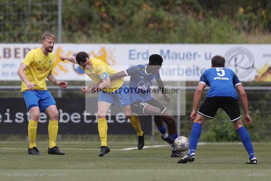 Sportgelände Seebachtal, Hain, 23.08.2025, sport, action, BFV, Fussball, 8. Spieltag, Landesliga Nordwest, FTS, DJK, FT Schweinfurt, DJK Hain - Bild-ID: 2503023 Sportgelände Seebachtal, Hain, 23.08.2025, sport, action, BFV, Fussball, 8. Spieltag, Landesliga Nordwest, FTS, DJK, FT Schweinfurt, DJK Hain - Bild-ID: 2503023