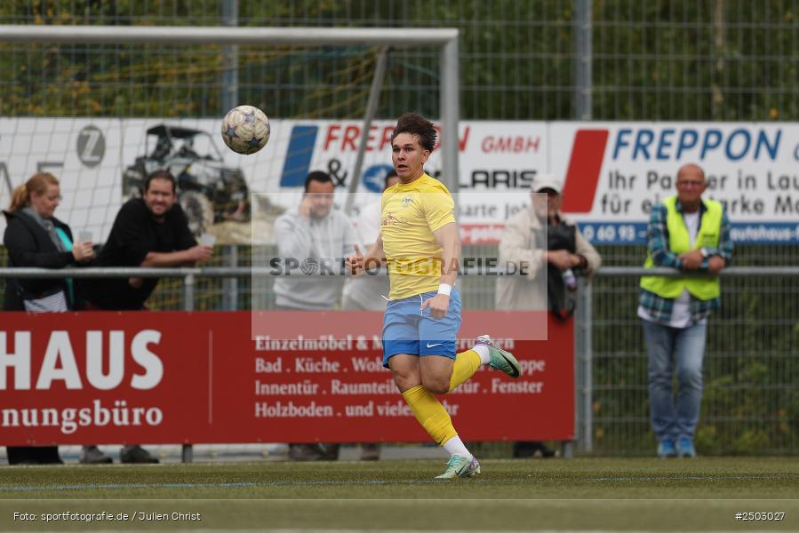 Sportgelände Seebachtal, Hain, 23.08.2025, sport, action, BFV, Fussball, 8. Spieltag, Landesliga Nordwest, FTS, DJK, FT Schweinfurt, DJK Hain - Bild-ID: 2503027 Sportgelände Seebachtal, Hain, 23.08.2025, sport, action, BFV, Fussball, 8. Spieltag, Landesliga Nordwest, FTS, DJK, FT Schweinfurt, DJK Hain - Bild-ID: 2503027