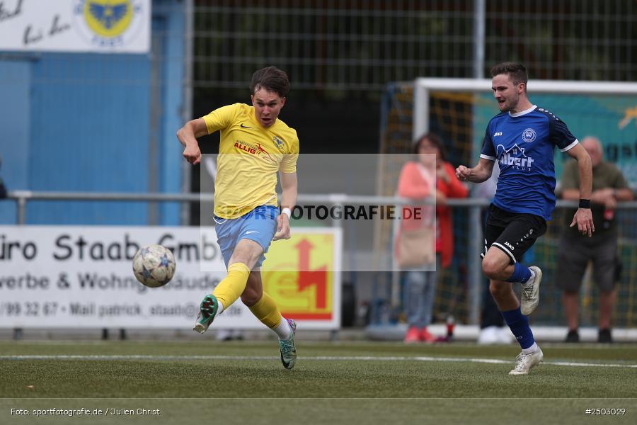 Sportgelände Seebachtal, Hain, 23.08.2025, sport, action, BFV, Fussball, 8. Spieltag, Landesliga Nordwest, FTS, DJK, FT Schweinfurt, DJK Hain - Bild-ID: 2503029
