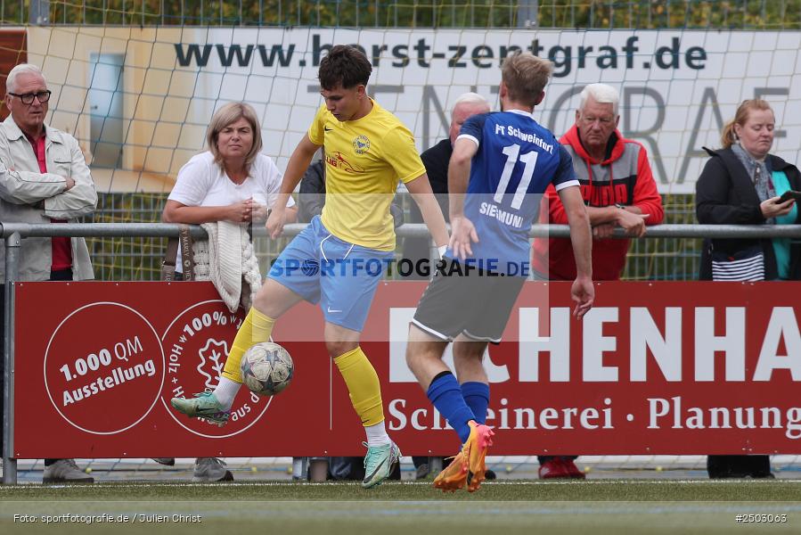 Sportgelände Seebachtal, Hain, 23.08.2025, sport, action, BFV, Fussball, 8. Spieltag, Landesliga Nordwest, FTS, DJK, FT Schweinfurt, DJK Hain - Bild-ID: 2503063 Sportgelände Seebachtal, Hain, 23.08.2025, sport, action, BFV, Fussball, 8. Spieltag, Landesliga Nordwest, FTS, DJK, FT Schweinfurt, DJK Hain - Bild-ID: 2503063