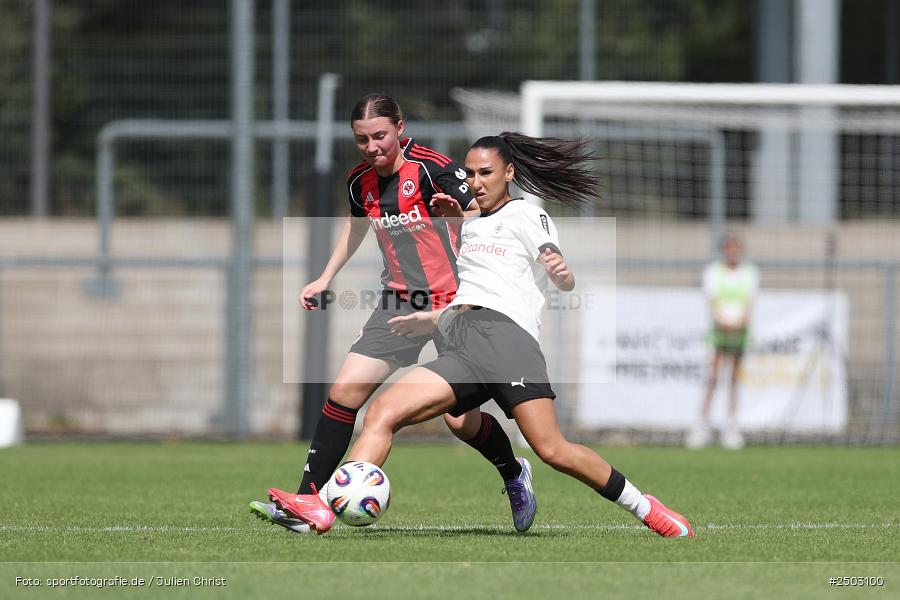 Stadion am Brentanobad, Frankfurt, 24.08.2025, sport, action, DFB, Fussball, 2. Frauen-Bundesliga, BGM, SGE, Borussia Mönchengladbach, Eintracht Frankfurt II - Bild-ID: 2503100 Stadion am Brentanobad, Frankfurt, 24.08.2025, sport, action, DFB, Fussball, 2. Frauen-Bundesliga, BGM, SGE, Borussia Mönchengladbach, Eintracht Frankfurt II - Bild-ID: 2503100