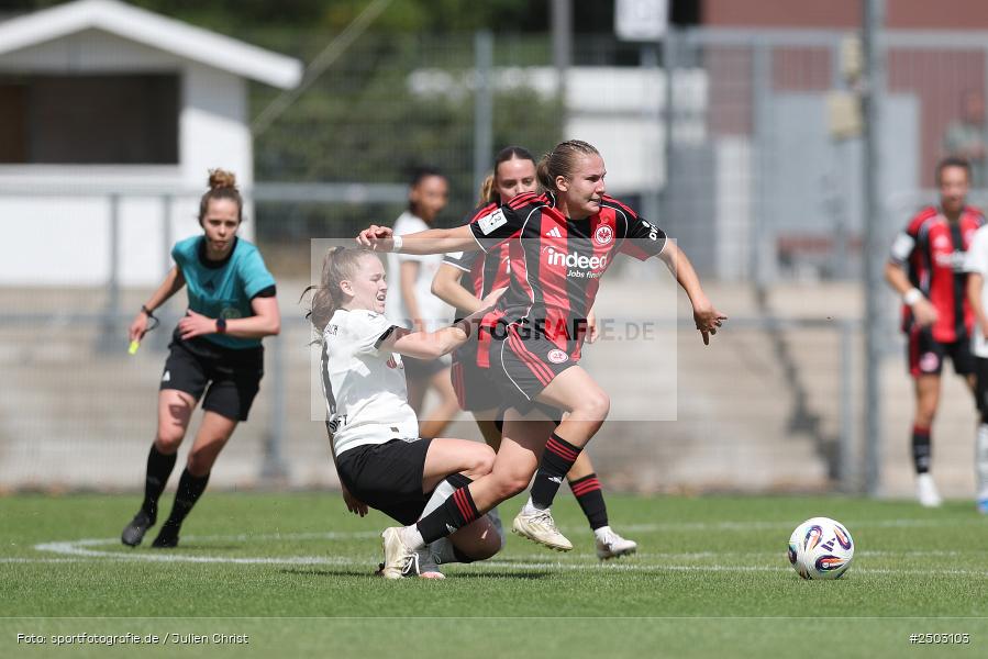 Stadion am Brentanobad, Frankfurt, 24.08.2025, sport, action, DFB, Fussball, 2. Frauen-Bundesliga, BGM, SGE, Borussia Mönchengladbach, Eintracht Frankfurt II - Bild-ID: 2503103 Stadion am Brentanobad, Frankfurt, 24.08.2025, sport, action, DFB, Fussball, 2. Frauen-Bundesliga, BGM, SGE, Borussia Mönchengladbach, Eintracht Frankfurt II - Bild-ID: 2503103