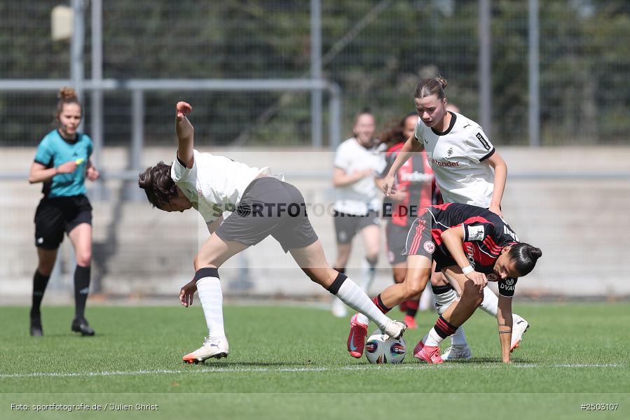 Stadion am Brentanobad, Frankfurt, 24.08.2025, sport, action, DFB, Fussball, 2. Frauen-Bundesliga, BGM, SGE, Borussia Mönchengladbach, Eintracht Frankfurt II - Bild-ID: 2503107 Stadion am Brentanobad, Frankfurt, 24.08.2025, sport, action, DFB, Fussball, 2. Frauen-Bundesliga, BGM, SGE, Borussia Mönchengladbach, Eintracht Frankfurt II - Bild-ID: 2503107