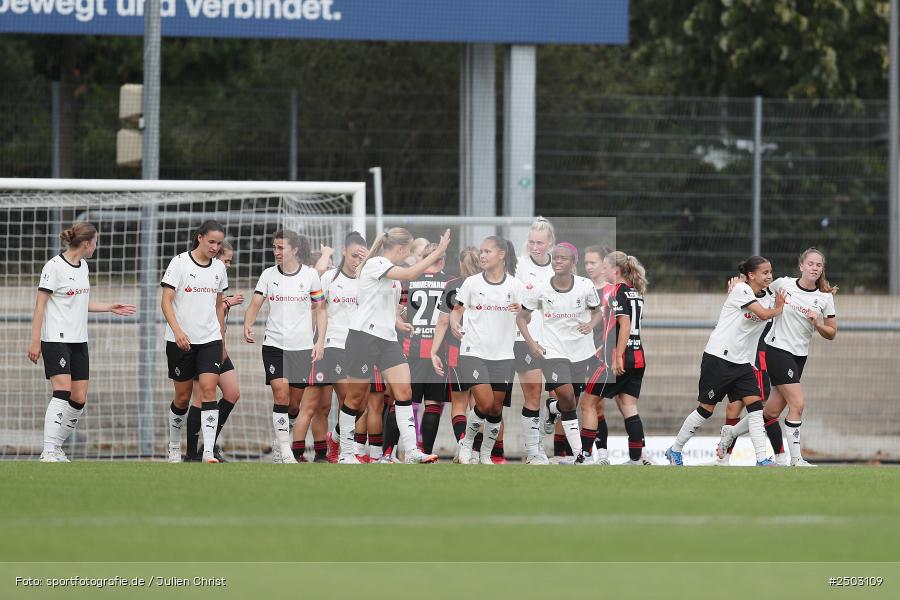 Stadion am Brentanobad, Frankfurt, 24.08.2025, sport, action, DFB, Fussball, 2. Frauen-Bundesliga, BGM, SGE, Borussia Mönchengladbach, Eintracht Frankfurt II - Bild-ID: 2503109 Stadion am Brentanobad, Frankfurt, 24.08.2025, sport, action, DFB, Fussball, 2. Frauen-Bundesliga, BGM, SGE, Borussia Mönchengladbach, Eintracht Frankfurt II - Bild-ID: 2503109