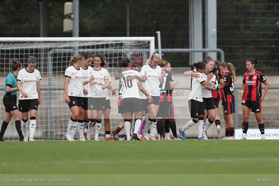 Stadion am Brentanobad, Frankfurt, 24.08.2025, sport, action, DFB, Fussball, 2. Frauen-Bundesliga, BGM, SGE, Borussia Mönchengladbach, Eintracht Frankfurt II - Bild-ID: 2503110 Stadion am Brentanobad, Frankfurt, 24.08.2025, sport, action, DFB, Fussball, 2. Frauen-Bundesliga, BGM, SGE, Borussia Mönchengladbach, Eintracht Frankfurt II - Bild-ID: 2503110