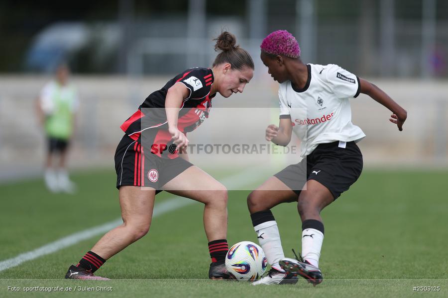 Stadion am Brentanobad, Frankfurt, 24.08.2025, sport, action, DFB, Fussball, 2. Frauen-Bundesliga, BGM, SGE, Borussia Mönchengladbach, Eintracht Frankfurt II - Bild-ID: 2503125 Stadion am Brentanobad, Frankfurt, 24.08.2025, sport, action, DFB, Fussball, 2. Frauen-Bundesliga, BGM, SGE, Borussia Mönchengladbach, Eintracht Frankfurt II - Bild-ID: 2503125