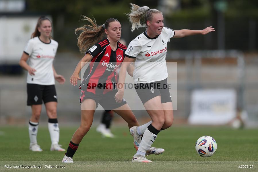 Stadion am Brentanobad, Frankfurt, 24.08.2025, sport, action, DFB, Fussball, 2. Frauen-Bundesliga, BGM, SGE, Borussia Mönchengladbach, Eintracht Frankfurt II - Bild-ID: 2503127 Stadion am Brentanobad, Frankfurt, 24.08.2025, sport, action, DFB, Fussball, 2. Frauen-Bundesliga, BGM, SGE, Borussia Mönchengladbach, Eintracht Frankfurt II - Bild-ID: 2503127