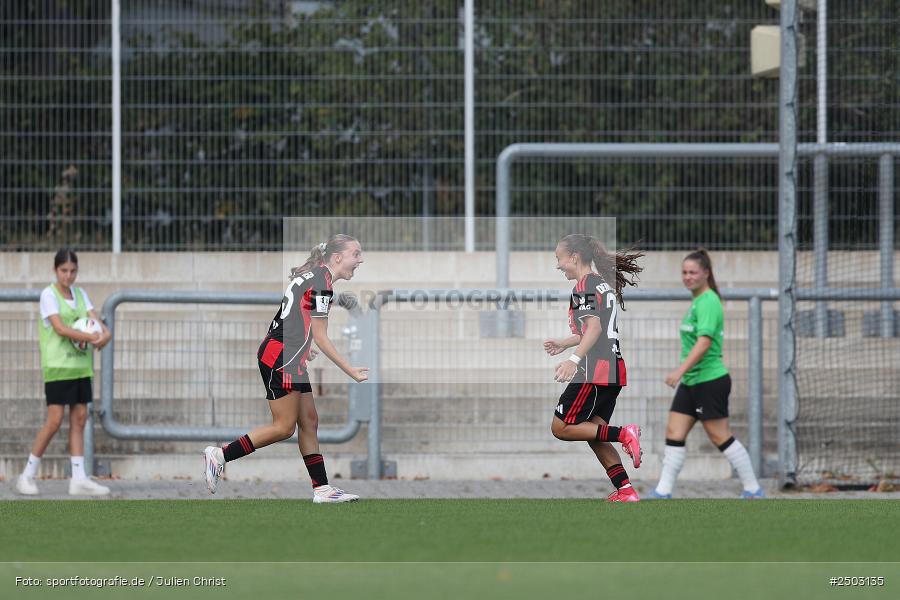 Stadion am Brentanobad, Frankfurt, 24.08.2025, sport, action, DFB, Fussball, 2. Frauen-Bundesliga, BGM, SGE, Borussia Mönchengladbach, Eintracht Frankfurt II - Bild-ID: 2503135