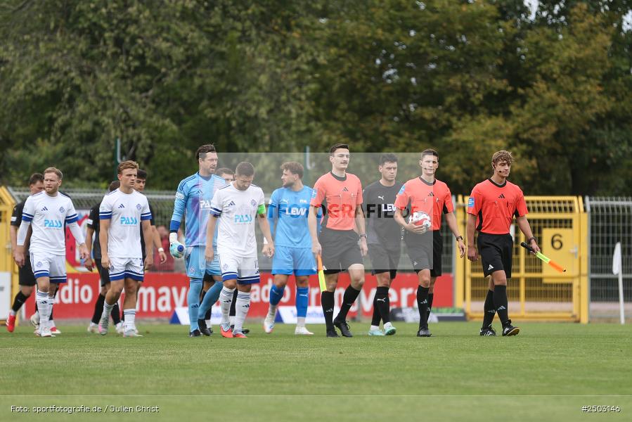sport, action, Stadion am Schönbusch, SVA, SV Viktoria Aschaffenburg, Regionalliga Bayern, Fussball, FCM, FC Memmingen, BFV, Aschaffenburg, 5. Spieltag, 23.08.2025 - Bild-ID: 2503146