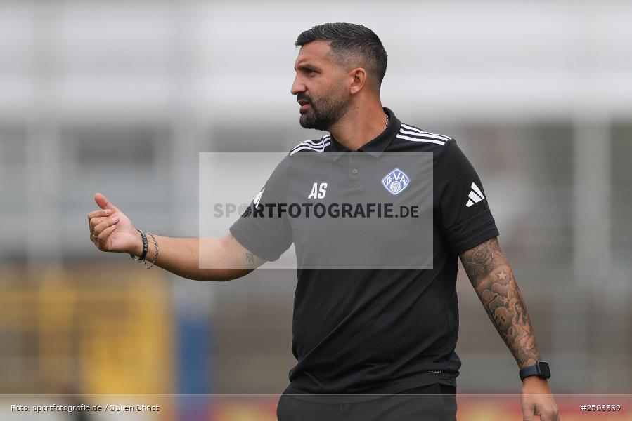 sport, action, Stadion am Schönbusch, SVA, SV Viktoria Aschaffenburg, Regionalliga Bayern, Fussball, FCM, FC Memmingen, BFV, Aschaffenburg, 5. Spieltag, 23.08.2025 - Bild-ID: 2503339