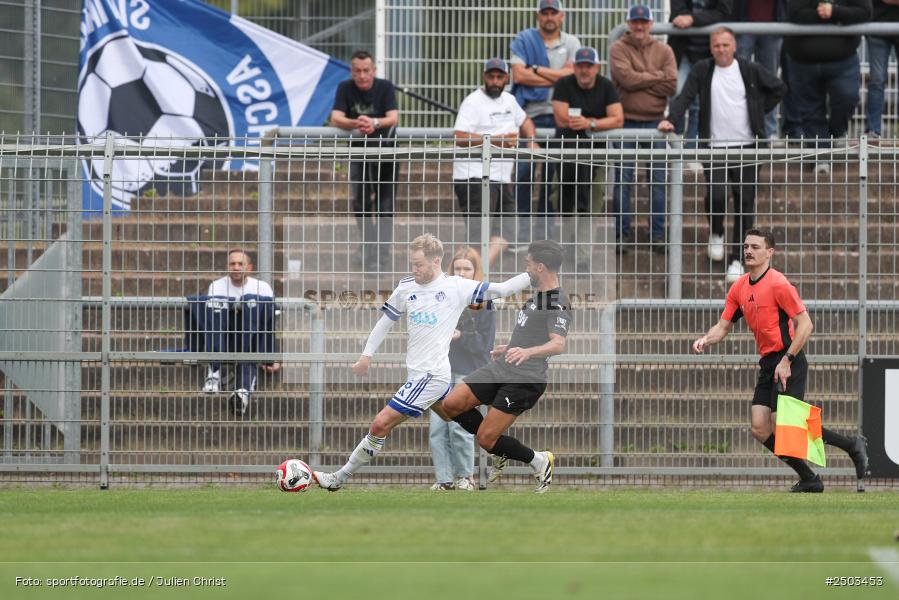 sport, action, Stadion am Schönbusch, SVA, SV Viktoria Aschaffenburg, Regionalliga Bayern, Fussball, FCM, FC Memmingen, BFV, Aschaffenburg, 5. Spieltag, 23.08.2025 - Bild-ID: 2503453